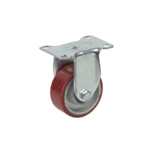 Bánh xe đẩy PU đỏ lõi gang CP095 cố định